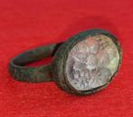 Middeleeuws Bronzen ring CORNUCOPIA. Uitstekende staat., Sieraden, Tassen en Uiterlijk