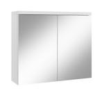 Badkamerkast Toledo 80 x 20 x 60 cm Wit Spiegelkast, Huis en Inrichting, Verzenden, Nieuw, Spiegelkast