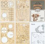 Robotime Luchtschip 18 Cm Hout Naturel 176-delig Bouwpakket, Verzenden, Nieuw