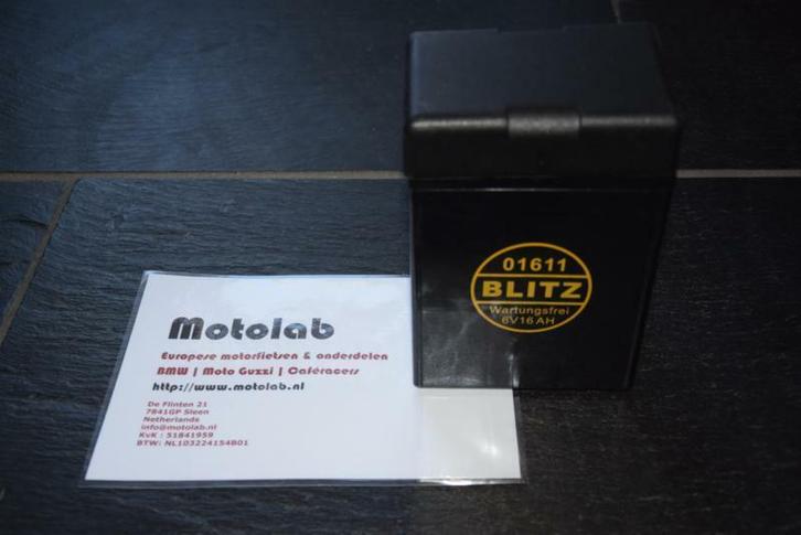 Accu Blitz 6V 16Ah GEL! | BSA | Triumph | Ariel | Etc., Motoren, Onderdelen | Oldtimers, Nieuw, Verzenden