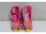 Nijdam Rolschaatsen - Chevron - Fuchsia/Oranje/Geel - 33/34, Verzenden, Zo goed als nieuw