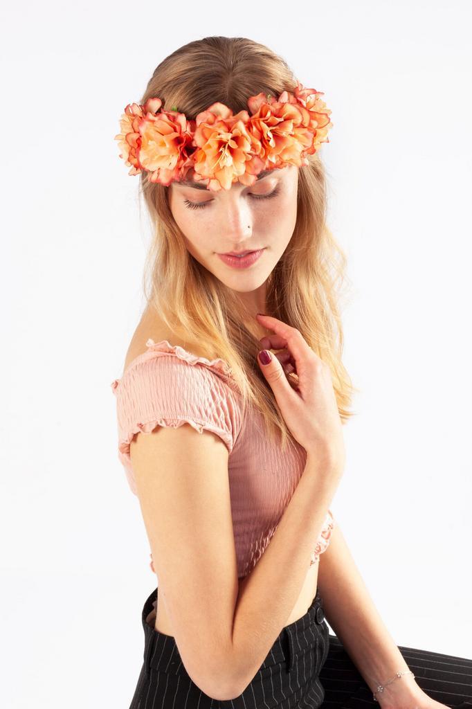 Bloemenkrans Haar Hibiscus Hawaii Oranje Bloemen Haarband Di, Kleding | Dames, Carnavalskleding en Feestkleding, Accessoires, Nieuw