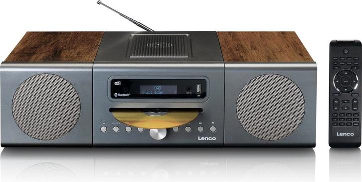 LENCO MC-175SI - Micro set met DAB, FM, CD, 2 USB, Bluetooth, Audio, Tv en Foto, Luidsprekers, Zo goed als nieuw, Verzenden