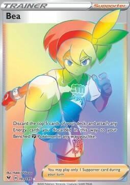 Bea 193/185 Vivid Voltage, Hobby en Vrije tijd, Verzamelkaartspellen | Pokémon, Losse kaart, Nieuw, Foil, Ophalen of Verzenden