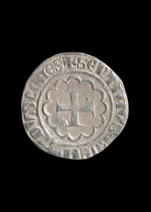 Middeleeuwen, kruisvaardersperiode Zilver Geslagen munt, Antiek en Kunst, Antiek | Overige Antiek