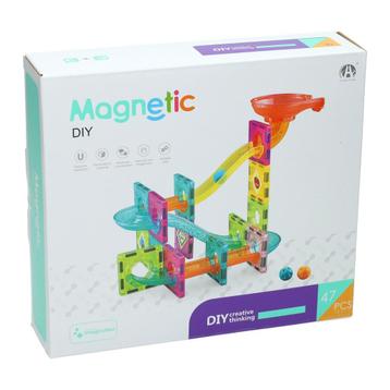 Magnetische Bouwset Knikkerbaan - 47dlg. beschikbaar voor biedingen