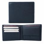 Houtkamp Compacte Leren Heren Portemonnee – Blauw, Overige merken, Nieuw, Leer, Verzenden