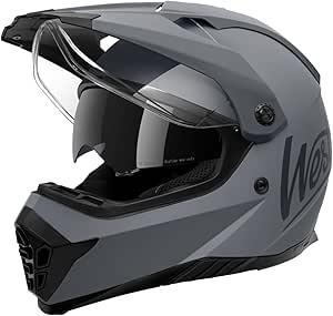 Crosshelm Grijs Maat L (59-60) met zonnevizier Westt, Fietsen en Brommers, Fietsonderdelen, Verzenden