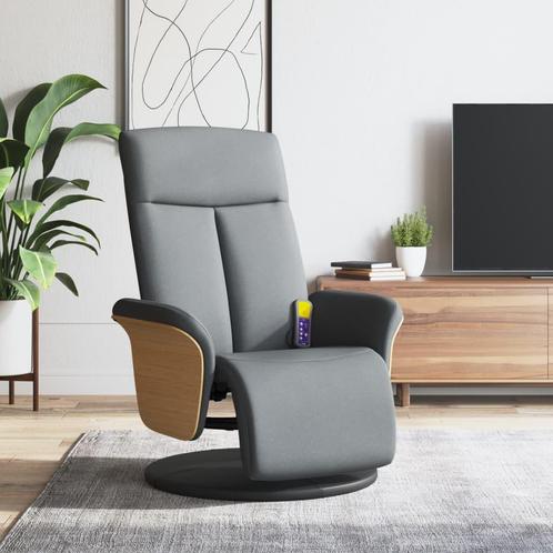 vidaXL Massagestoel verstelbaar met voetensteun stof, Huis en Inrichting, Fauteuils, Nieuw, Verzenden