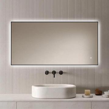 Loxa - Badkamerspiegel Sorento Zwart 120x60cm beschikbaar voor biedingen