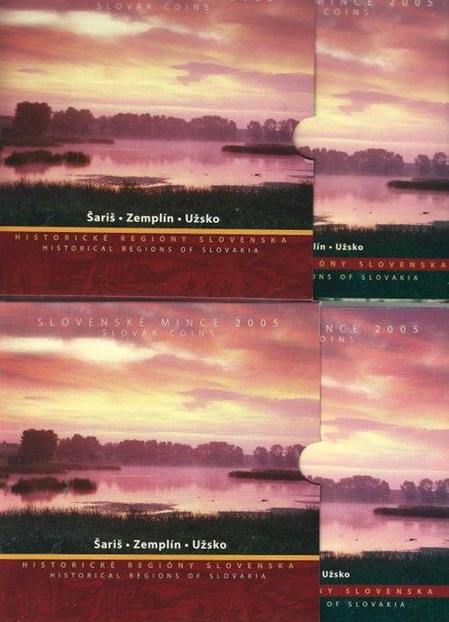 Slowakije. 4 sets of 2005 official BU set, in luxuous folder, Postzegels en Munten, Munten | Europa | Niet-Euromunten