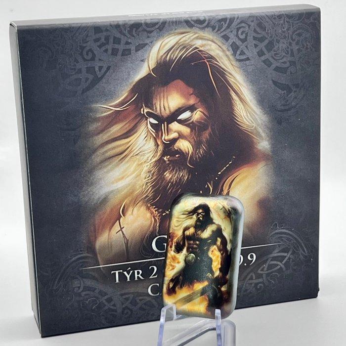 Duitsland. Silver Bar 2023 Gods Series – Týr – 2 oz – Silver, Postzegels en Munten, Munten | Europa | Niet-Euromunten