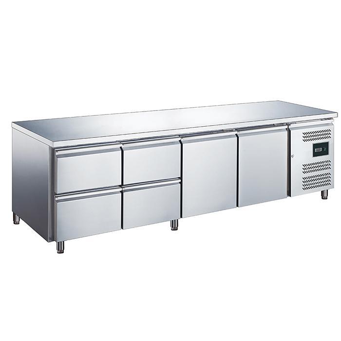 SARO Gekoelde werkbank met 2 deuren en 2x set van 2 lades -, Zakelijke goederen, Horeca | Keukenapparatuur, Koelen en Vriezen