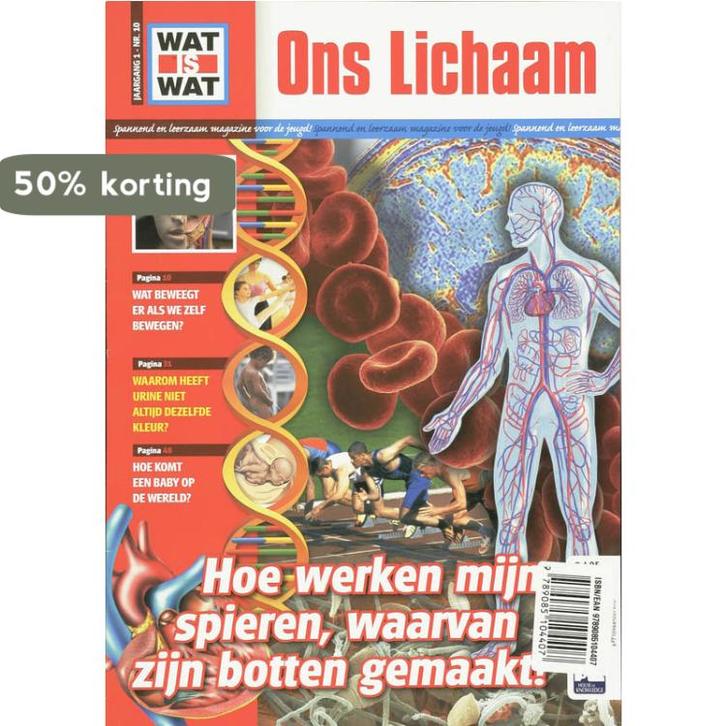Wat is wat / 10 Ons lichaam / Wat is Wat Boek 9789085104407, Boeken, Kinderboeken | Jeugd | 10 tot 12 jaar, Zo goed als nieuw