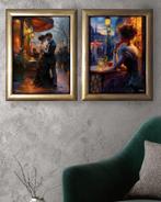 Ksavera - Belle Epoque DS0711 - diptych in gold frame, Nieuw