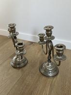 Kandelaber (2) - Messing, Verzilverd