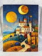 Michele Luna (1980) - Borgo colorato, Antiek en Kunst