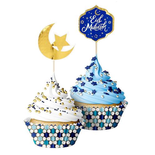 Ramadan Cocktailprikkers Eid Mubarak 40 delig, Hobby en Vrije tijd, Feestartikelen, Nieuw, Verzenden