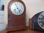 2 x pendule (2) - Art Deco Glas, Hout, Messing - 1920-1930