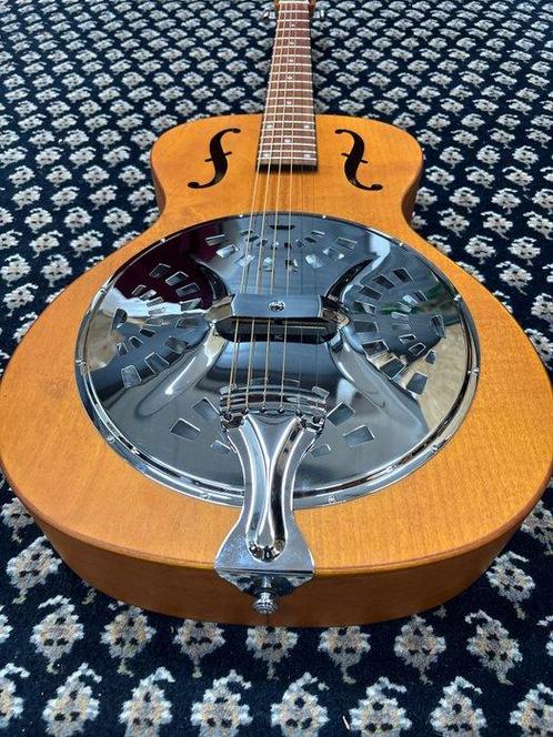 Dobro - Hound Dog, Round Neck Resonator - - Akoestische, Muziek en Instrumenten, Snaarinstrumenten | Gitaren | Akoestisch