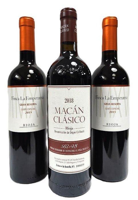 2018 Benjamin de Rothschild y Vega Sicilia, Macán clásico &, Verzamelen, Wijnen