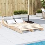 vidaXL Ligbed 205x110x31,5 cm massief grenenhout, Tuin en Terras, Verzenden, Nieuw