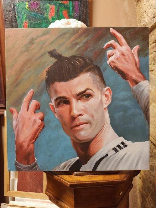 Antonello Di Pinto - Cristiano Ronaldo, Antiek en Kunst, Kunst | Schilderijen | Modern