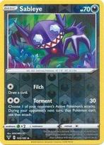 Sableye 105/185 reverse holo Vivid Voltage, Ophalen of Verzenden, Nieuw, Losse kaart, Foil