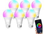 Veiling - 6x ANTELINK 9W dimbare RGB Smart LED wifi-lamp - G, Huis en Inrichting, Lampen | Losse lampen, Nieuw