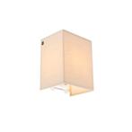 Landelijke wandlamp beige met stoffen kap - Vete, Verzenden, Nieuw, Stof, Modern