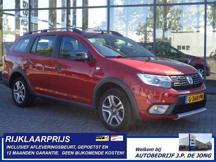 Dacia Logan MCV Stepway 0.9 Tce 90pk Navi Camera Clim Cruise, Auto's, Dacia, Origineel Nederlands, Dealer onderhouden, Onderhoudsboekje
