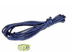 Waxkoord 1.5 mm Midnight Blue 1,2 mtr., Verzenden, Nieuw