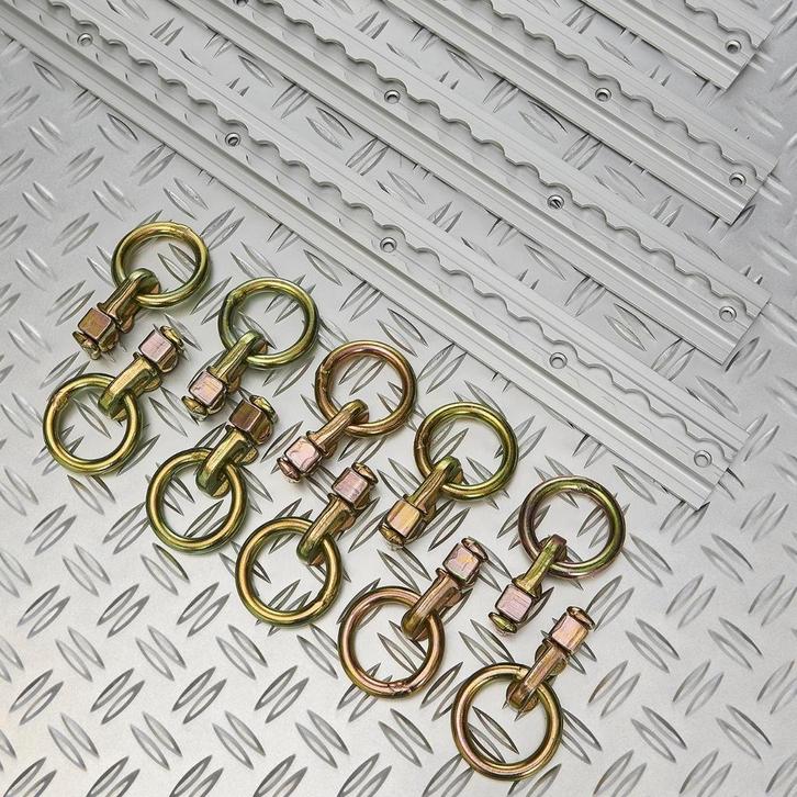 Datona Dubbele spanogen voor bindrails - 10 stuks - Datona, Motoren, Onderdelen | Merk-onafhankelijk, Nieuw, Ophalen of Verzenden