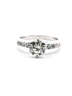 Ring - 18 karaat Witgoud -  1.29ct. tw. Diamant (Natuurlijk)