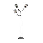 *WOONWINKEL* ETH Lime Zwarte Vloerlamp Met Rookglas 3 Lichtp, Huis en Inrichting, Lampen | Vloerlampen, Verzenden, Nieuw