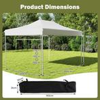 2dekans | coast 300 x 445 cm instant partytent – beige –, Caravans en Kamperen, Tenten, Ophalen of Verzenden, Zo goed als nieuw