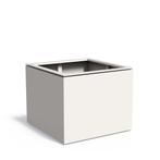 Aluminium plantenbak Domus 100x100x80cm - Met bodem, 100 cm of meer, Vierkant, Nieuw, Metaal