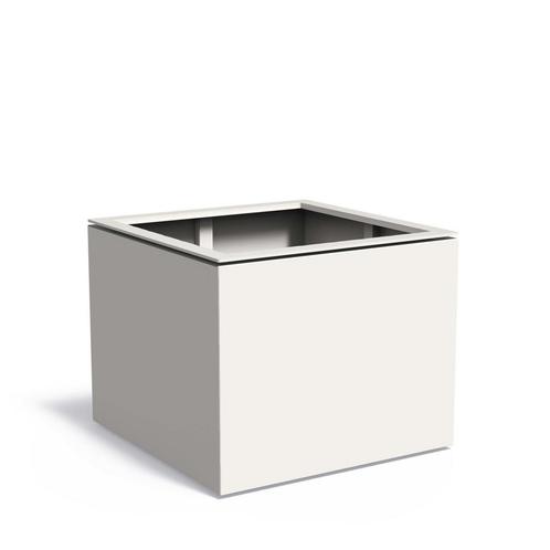 Aluminium plantenbak Domus 100x100x80cm - Met bodem, Tuin en Terras, Bloembakken en Plantenbakken, 60 cm of meer, 100 cm of meer