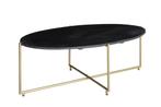 Anthony black/brass-12460, Huis en Inrichting, Tafels | Salontafels, Ophalen of Verzenden, Nieuw