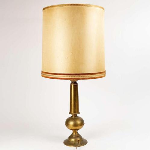 Messing Kandelaar Lamp met Kap, Huis en Inrichting, Lampen | Tafellampen, Ophalen