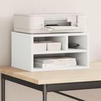 vidaXL Printerkastje 40x32x22,5 cm bewerkt hout wit, Computers en Software, Printers, Verzenden, Nieuw