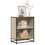 vidaXL Boekenkast 60x35x76 cm bewerkt hout sonoma, Huis en Inrichting, Kasten | Boekenkasten, Verzenden, Nieuw, Overige houtsoorten