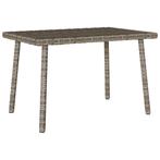 vidaXL Tuin salontafel rechthoekig 60x40x37 cm poly rattan, Tuin en Terras, Verzenden, Nieuw