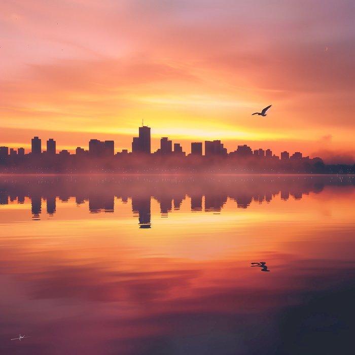 David Law - Skyline I, Antiek en Kunst, Kunst | Designobjecten