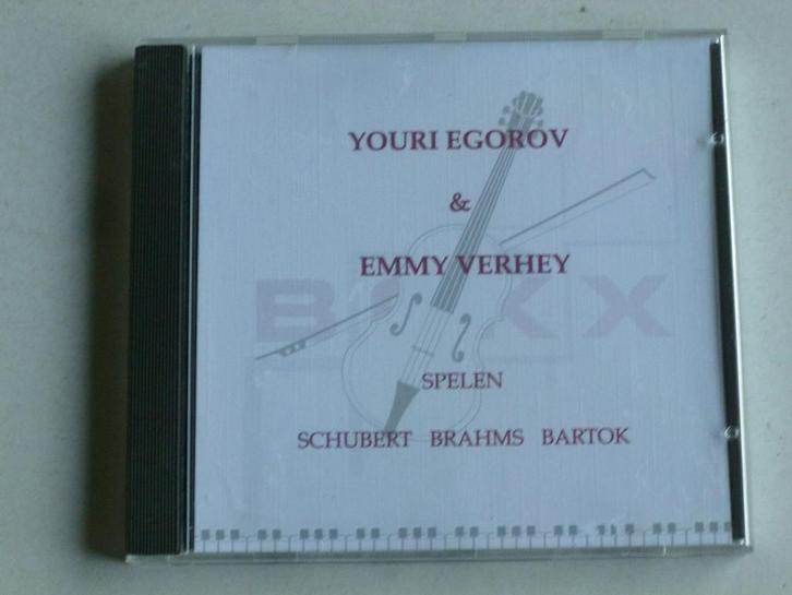Youri Egorov / Emmy Verhey - Schubert, Brahms, Bartok, Cd's en Dvd's, Cd's | Klassiek, Zo goed als nieuw, Verzenden