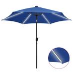 vidaXL Parasol met LED-verlichting en aluminium paal 300 cm, Verzenden, Nieuw, 3 tot 4 meter