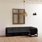 vidaXL 5-delige Loungeset met kussens massief grenenhout, Verzenden, Nieuw, Loungeset