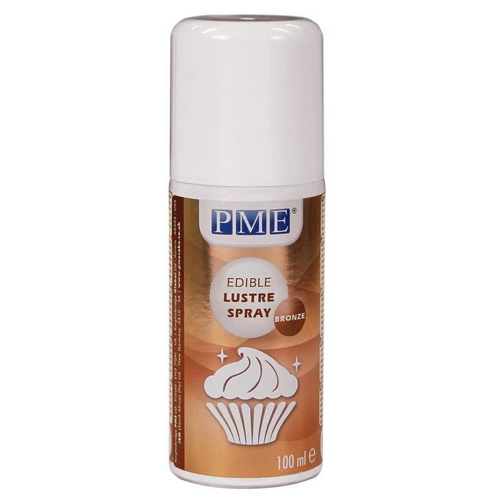 Kleurspray PME Lustre Spray Brons 100ml, Hobby en Vrije tijd, Taarten en Cupcakes maken, Nieuw, Verzenden