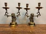 Kandelaar (2) - Messing - Amsterdams Wapen, Antiek en Kunst