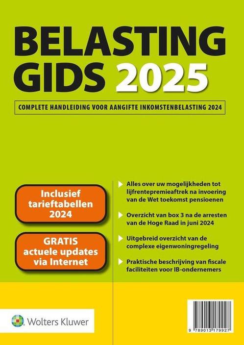 9789013179927 Belastinggids 2025, Boeken, Studieboeken en Cursussen, Nieuw, Verzenden